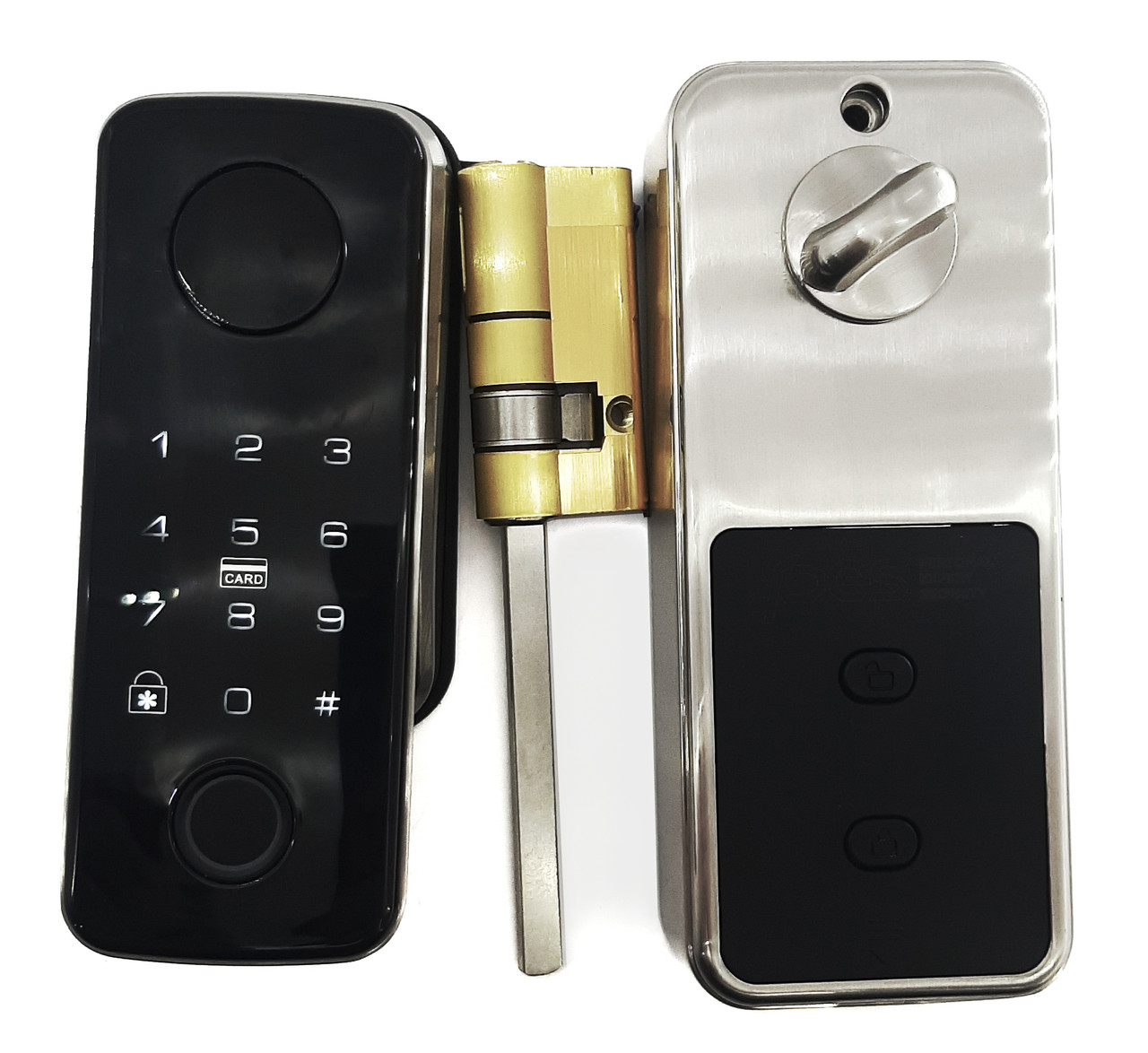 Smart lock PES David неіржавка сталь, фото 1