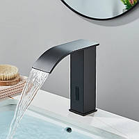 Умный сенсорный смеситель для ванной комнаты/Бесконтактный автоматический кран Black
