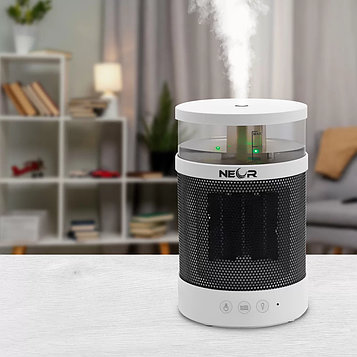 Настільний домашній зволожувач обігрівач NEOR HUMI 4ML8 WT зволожувач повітря з підсвіткою