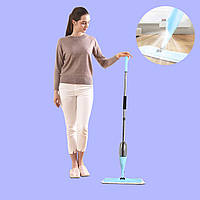 Швабра з розпилювачем для вологого прибирання миття підлоги Spray Healthy Швабра ледащо поворотна Блакитна TDN