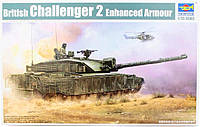 British Challenger 2. Сборная модель танка в масштабе 1/35. TRUMPETER 01522