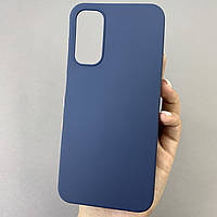 Чехол для Samsung Galaxy A14 5G однотонный силиконовый чехол на телефон самсунг а14 5г темно-синий pln