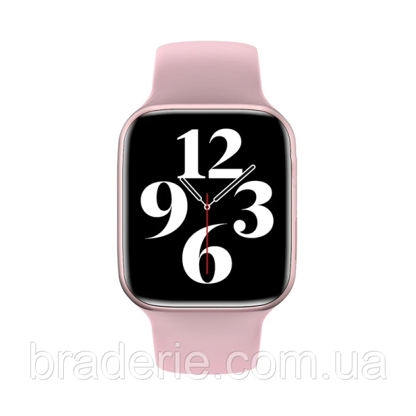 Apl Watch Series 6 HW22 PLUS, WearfitPro, 44 mm, Aluminium, бездротове заряджання, голосовий виклик, pink