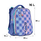 Рюкзак шкільний каркасний Kite Education Purple Chequer K24-531M-2, фото 3