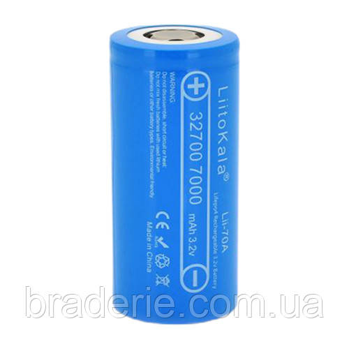 Акумулятор 32700, LiitoKala Lii-70A,3.2V, 7000mAh, ОРИГИНАЛ