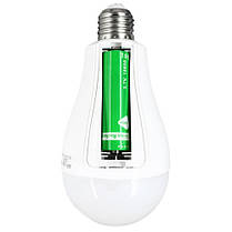 Світлодіодна LED лампочка з акумулятором AP-2916, 20W, E27, 2x18650, ковпачок-кемпінг, фото 3