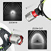 Ліхтар налобний A17 WHITE LASER LED PM10-TG, 2x18650, індикація заряду, ЗП microUSB, zoom, Box, фото 4