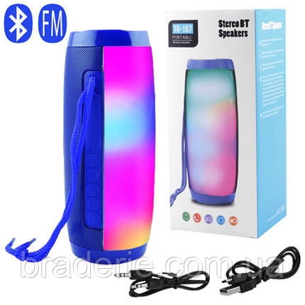Bluetooth-колонка TG157, speakerphone, радіо, blue, фото 1