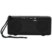 Bluetooth-колонка TG174, speakerphone, радіо, PowerBank, годинник, термометр, black, фото 3