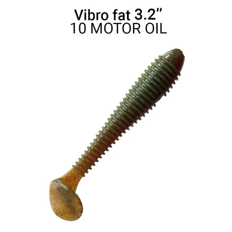Їстівна силіконова приманка Crazy Fish Vibro fat 3.2" 73-80-10-6 кальмар для лову щуки, судака та сома