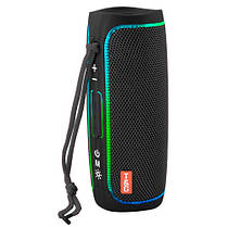 Bluetooth-колонка TG288 з RGB ПІДСВІЧУВАННЯМ,  speakerphone, радіо, black, фото 3