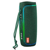 Bluetooth-колонка TG288 з RGB ПІДСВІЧУВАННЯМ,  speakerphone, радіо, green, фото 3