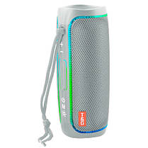 Bluetooth-колонка TG288 з RGB ПІДСВІЧУВАННЯМ, speakerphone, радіо, grey, фото 4