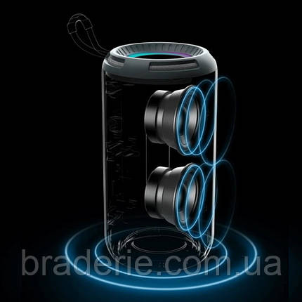 Bluetooth-колонка TG656 з RGB ПІДСВІЧУВАННЯМ, speakerphone, радіо, camouflage, фото 2