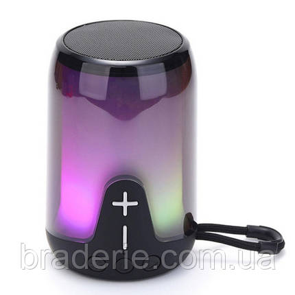 Bluetooth-колонка TG652 з RGB ПІДСВІЧУВАННЯМ,  speakerphone, радіо, black, фото 1