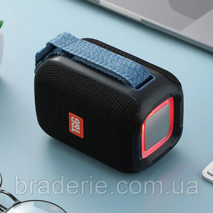 Bluetooth-колонка TG339 з RGB ПІДСВІЧУВАННЯМ,  speakerphone, радіо, black, фото 2