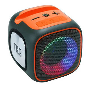 Bluetooth-колонка TG359 з RGB ПІДСВІЧУВАННЯМ,  speakerphone, радіо, green, фото 1