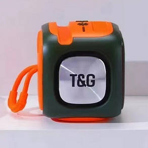 Bluetooth-колонка TG359 з RGB ПІДСВІЧУВАННЯМ,  speakerphone, радіо, green, фото 3