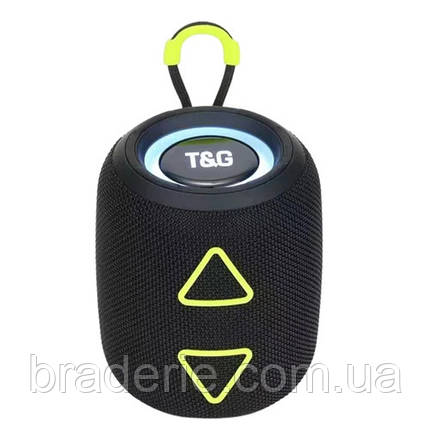 Bluetooth-колонка TG655 з RGB ПІДСВІЧУВАННЯМ,  speakerphone, радіо, black, фото 1