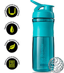 Шейкер спортивний (пляшка) BlenderBottle SportMixer 28oz/820ml Teal (Original)