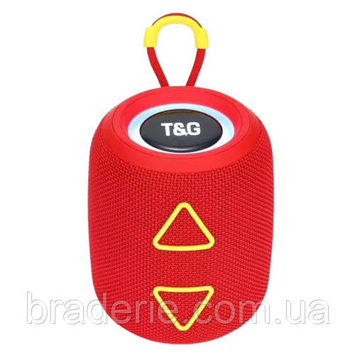 Bluetooth-колонка TG655 з RGB ПІДСВІЧУВАННЯМ,  speakerphone, радіо, red