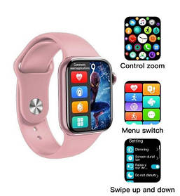 Smart Watch M16 mini, WearfitPro, 38 mm Aluminium, голосовий виклик, pink