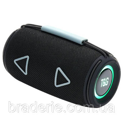 Bluetooth-колонка TG657 з RGB ПІДСВІЧУВАННЯМ,  speakerphone, радіо, black, фото 1