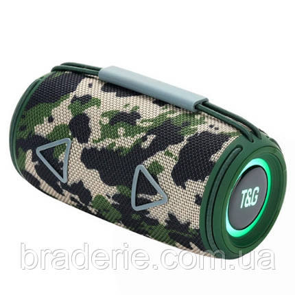 Bluetooth-колонка TG657 з RGB ПІДСВІЧУВАННЯМ,  speakerphone, радіо, camouflage, фото 1