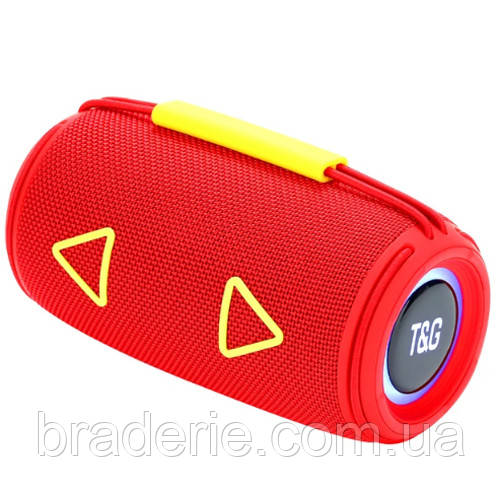 Bluetooth-колонка TG657 з RGB ПІДСВІЧУВАННЯМ,  speakerphone, радіо, red