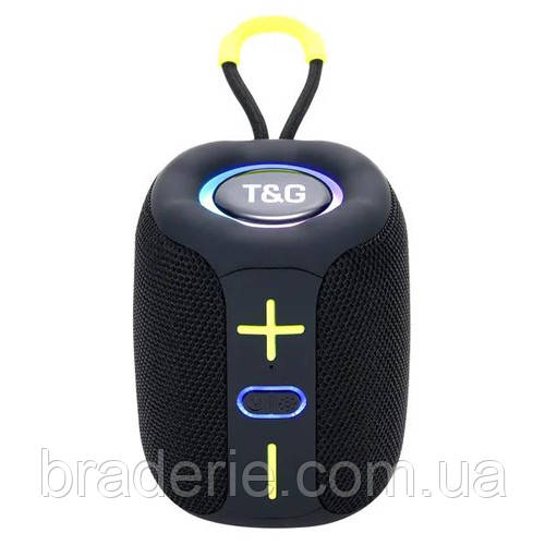 Bluetooth-колонка TG658 з RGB ПІДСВІЧУВАННЯМ,  speakerphone, радіо, black