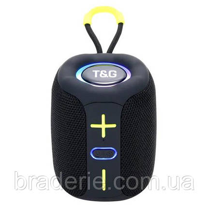 Bluetooth-колонка TG658 з RGB ПІДСВІЧУВАННЯМ,  speakerphone, радіо, black, фото 1