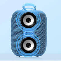 Bluetooth-колонка TG658 з RGB ПІДСВІЧУВАННЯМ,  speakerphone, радіо, blue, фото 4