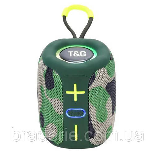 Bluetooth-колонка TG658 з RGB ПІДСВІЧУВАННЯМ,  speakerphone, радіо, camouflage