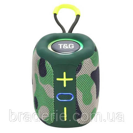 Bluetooth-колонка TG658 з RGB ПІДСВІЧУВАННЯМ, speakerphone, радіо, camouflage, фото 1