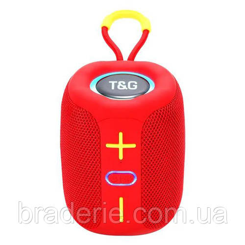 Bluetooth-колонка TG658 з RGB ПІДСВІЧУВАННЯМ,  speakerphone, радіо, red