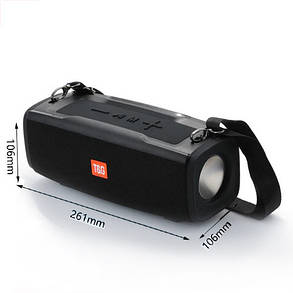 Bluetooth-колонка TG624 з RGB ПІДСВІЧУВАННЯМ, speakerphone, радіо, black, фото 3