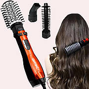 Фен-стайлер для волосся з насадками Gemei GM 4828 / Фен-щітка для волосся з обертанням