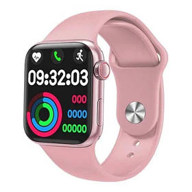 Smart Watch AK99, 44 mm Aluminium, голосовий виклик, pink