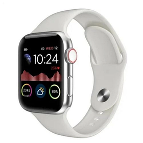 Smart Watch AK99, 44 mm Aluminium, голосовий виклик, white