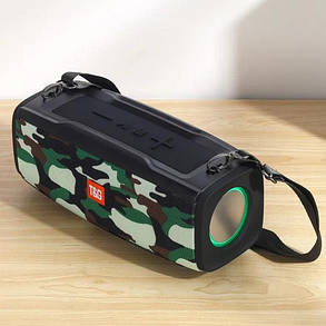 Bluetooth-колонка TG624 з RGB ПІДСВІЧУВАННЯМ, speakerphone, радіо, camouflage, фото 2