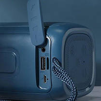 Bluetooth-колонка TG333 з RGB ПІДСВІЧУВАННЯМ,  speakerphone, радіо, blue, фото 4
