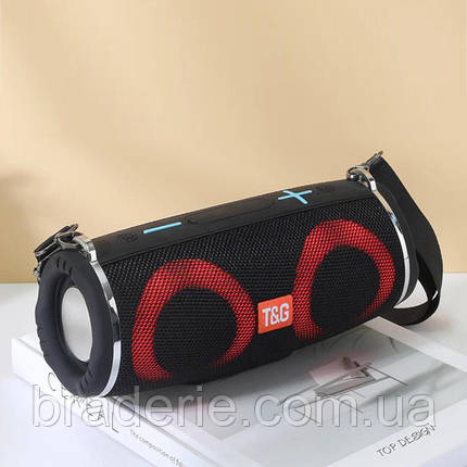 Bluetooth-колонка TG642 з RGB ПІДСВІЧУВАННЯМ,  speakerphone, радіо, black, фото 2