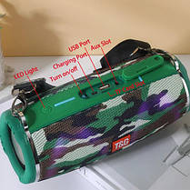 Bluetooth-колонка TG642 з RGB ПІДСВІЧУВАННЯМ, speakerphone, радіо, camouflage, фото 4