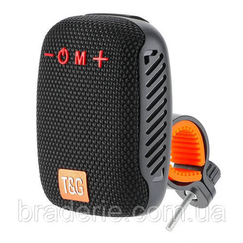 Bluetooth-колонка + ВЕЛОКРІПЛЕННЯ TG392, IPX5, speakerphone, радіо, black