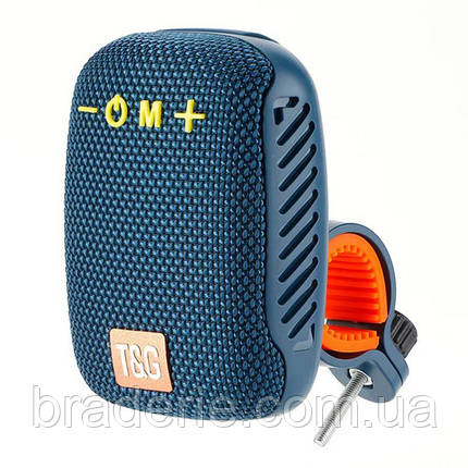 Bluetooth-колонка + ВЕЛОКРІПЛЕННЯ TG392, IPX5, speakerphone, радіо, blue, фото 1
