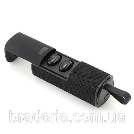Bluetooth-колонка з навушниками TG807, з функцією POWER BANK, speakerphone, радіо, black, фото 1