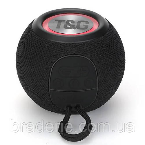 Bluetooth-колонка TG337 з RGB ПІДСВІЧУВАННЯМ,  speakerphone, радіо, black
