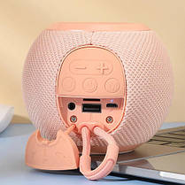 Bluetooth-колонка TG337 з RGB ПІДСВІЧУВАННЯМ,  speakerphone, радіо, pink, фото 3