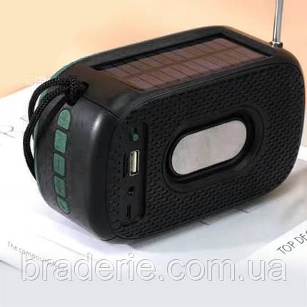 Bluetooth-колонка TG632, c функцією speakerphone, радіо, ліхтар, сонячна батарея, green, фото 2