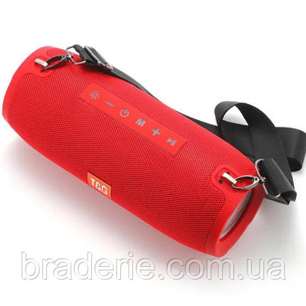 Bluetooth-колонка TG322 з RGB ПІДСВІЧУВАННЯМ,  speakerphone, радіо, red, фото 2